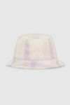 ANINE BING ANINE BING CAMI BUCKET HAT IN LAVENDER AND CREAM CHECK