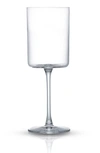 Shop Joyjolt Claire Crystal Cylinder White Wine Glass In Clear