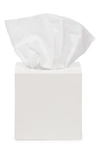 Pigeon & Poodle Cordoba Ceramic Tissue Box Cover In White Burlap
