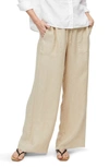 MICHAEL STARS JULES WIDE LEG LINEN PANTS