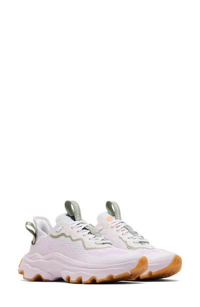 Sorel Kinetic Breakthru Tech Colorblock Sneakers In Dreamy White