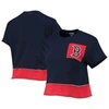REFRIED APPAREL REFRIED APPAREL NAVY BOSTON RED SOX CROPPED T-SHIRT