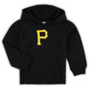 OUTERSTUFF TODDLER BLACK PITTSBURGH PIRATES TEAM PRIMARY LOGO FLEECE PULLOVER HOODIE