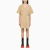 KENZO KENZO BEIGE COTTON CANVAS DRESS,FD52RO1119RWCO/M_KENZO-11_108-40