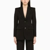 BALENCIAGA BALENCIAGA | BLACK WOOL SINGLE-BREASTED BLAZER,725199TJT24/M_BALEN-1000_108-36