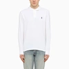 Polo Ralph Lauren Slim Fit Long Sleeve Polo Shirt In White