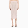 ALESSANDRA RICH ALESSANDRA RICH | PINK PERFORATED PENCIL SKIRT,FAB3249K3839/M_ALESS-5244_102-42