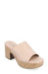 Journee Collection Tru Comfort Astter Platform Sandal In Taupe