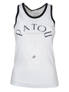 Patou Swimmer Logo-print Tank Top In White