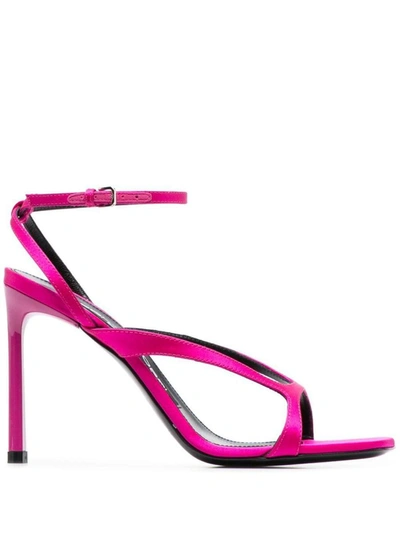 Sergio Rossi Sandals Shoes In Pink &amp; Purple