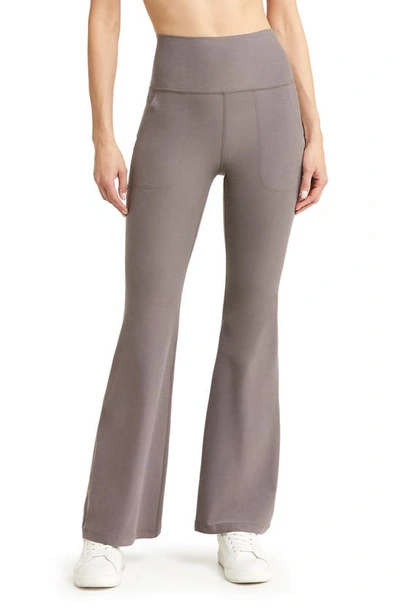 Beyond Yoga Space Dye High Waist All Day Flare Leggings In Woodland Heather