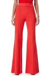 ALICE AND OLIVIA PINTUCK STRETCH COTTON TROUSERS