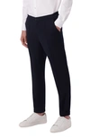 Bugatchi Elastic Back Knit Pants In Navy