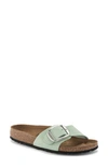 Birkenstock Madrid Big Buckle Slide Sandal In Mint Green