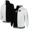 Mitchell & Ness Men's  Black, White Orlando Magic Hardwood Classics Split Pullover Hoodie In Black