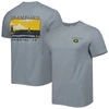 IMAGE ONE GRAY GRAMBLING TIGERS CAMPUS SCENERY COMFORT COLOR T-SHIRT