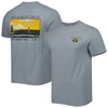 Image One Gray Grambling Tigers Campus Scenery Comfort Color T-shirt In Gray