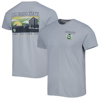 IMAGE ONE GRAY COLORADO STATE RAMS CAMPUS SCENERY COMFORT COLOR T-SHIRT