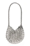 Rabanne 1969 Moon Shoulder Bag In Silver P040