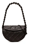 TORY BURCH MINI FLEMING SOFT CRESCENT SHOULDER BAG