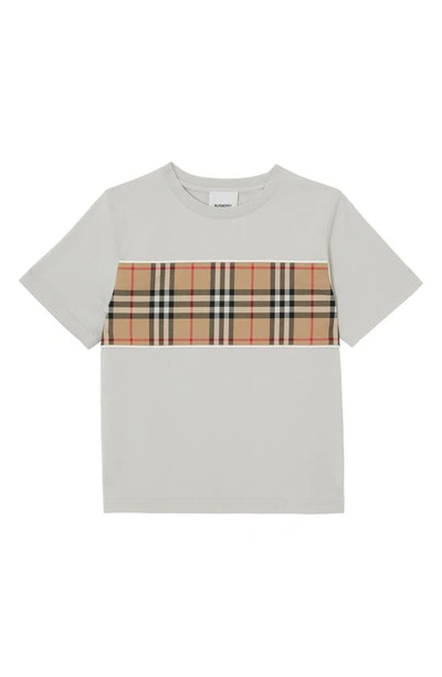 Burberry Kids'  T-shirt Bianca Cedar In Jersey Di Cotone In White