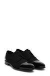 Taft Men's Jack Handcrafted Leather, Velvet And Wool Dress Shoes In Eden Noir