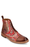 Taft Boot In Red Paisley