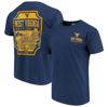 IMAGE ONE NAVY WEST VIRGINIA MOUNTAINEERS COMFORT COLORS CAMPUS ICON T-SHIRT