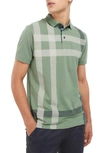 Barbour Men's Blaine Tartan Cotton Piqué Polo In Green,white,blue