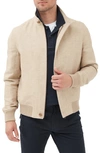 RODD & GUNN MCLEOD BAY LINEN BLEND BOMBER JACKET