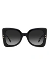 Isabel Marant The New 52mm Gradient Square Sunglasses In Black/ Grey Shaded
