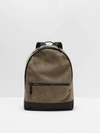 Frank + Oak The Boulevard Leather & Suede Backpack in Sand,83543