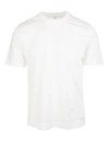 Fedeli Man Basic T-shirt In White Organic Cotton In White