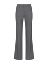 Etro Virgin-wool Straight Leg Trousers In Grey
