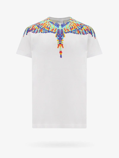 Marcelo Burlon County Of Milan Pointilism Wings Cotton Jersey T-shirt In White