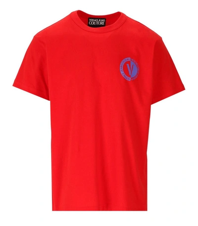 Versace Jeans V-emblem Red T-shirt