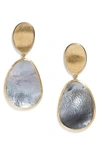 Marco Bicego LUNARIA MOTHER OF PEARL DROP EARRINGS,OB1403 MPB Y