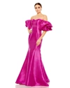 Mac Duggal Sweetheart Off The Shoulder Puff Sleeve Gown In Fuchsia