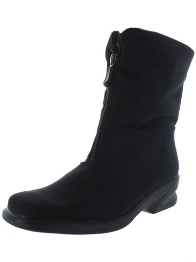 Toe Warmers Michelle Womens Waterproof Fleece Lined Winter Boots In Black