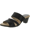 Trotters Maxine Womens Leather Slip On Mule Sandals In Multi
