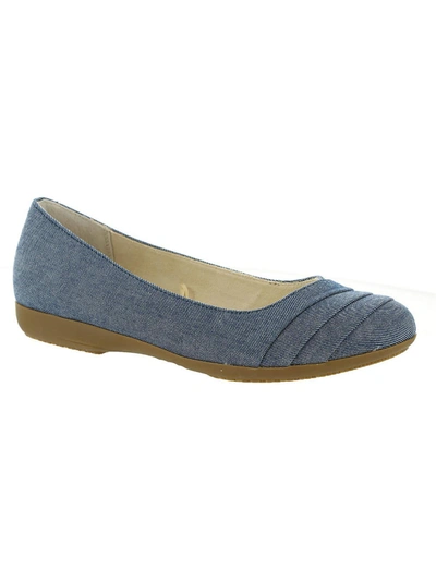 CLIFFS BY WHITE MOUNTAIN CLARA WOMENS FAUX LEATHER ROUND TOE BALLET FLATS