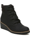Lifestride Zone Lace-up Wedge Bootie In Black