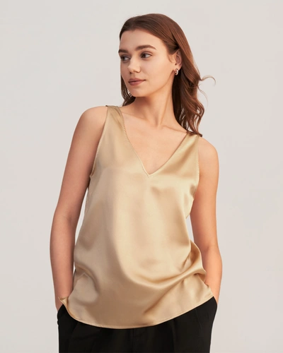 Lilysilk Women's V-neck Sleeveless Silk Tank Top In Multi
