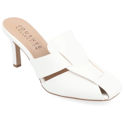 Journee Collection Collection Women's Tristin Pumps In White