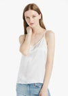 Lilysilk V Neck Front And Back Silk Camisole In White