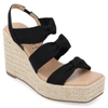 Journee Collection Collection Women's Tru Comfort Foam Santorynn Sandals In Black