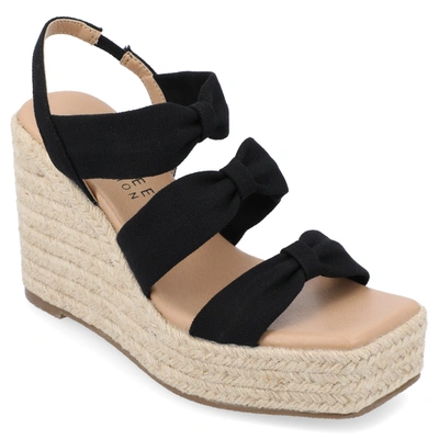 Journee Collection Women's Tru Comfort Foam Santorynn Sandals In Black
