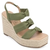 Journee Collection Women's Tru Comfort Foam Santorynn Sandals In Green