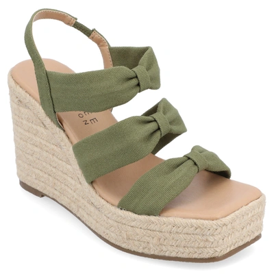 Journee Collection Women's Tru Comfort Foam Santorynn Sandals In Green
