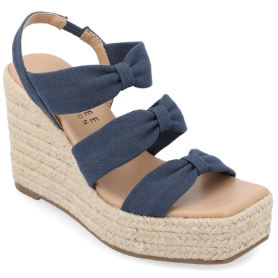 Journee Collection Collection Women's Tru Comfort Foam Santorynn Sandals In Blue